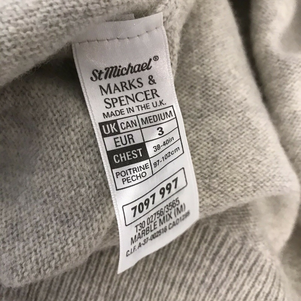 St Michael Marks Spencer Pure Wool Sweater Size M - Picture 7 of 8